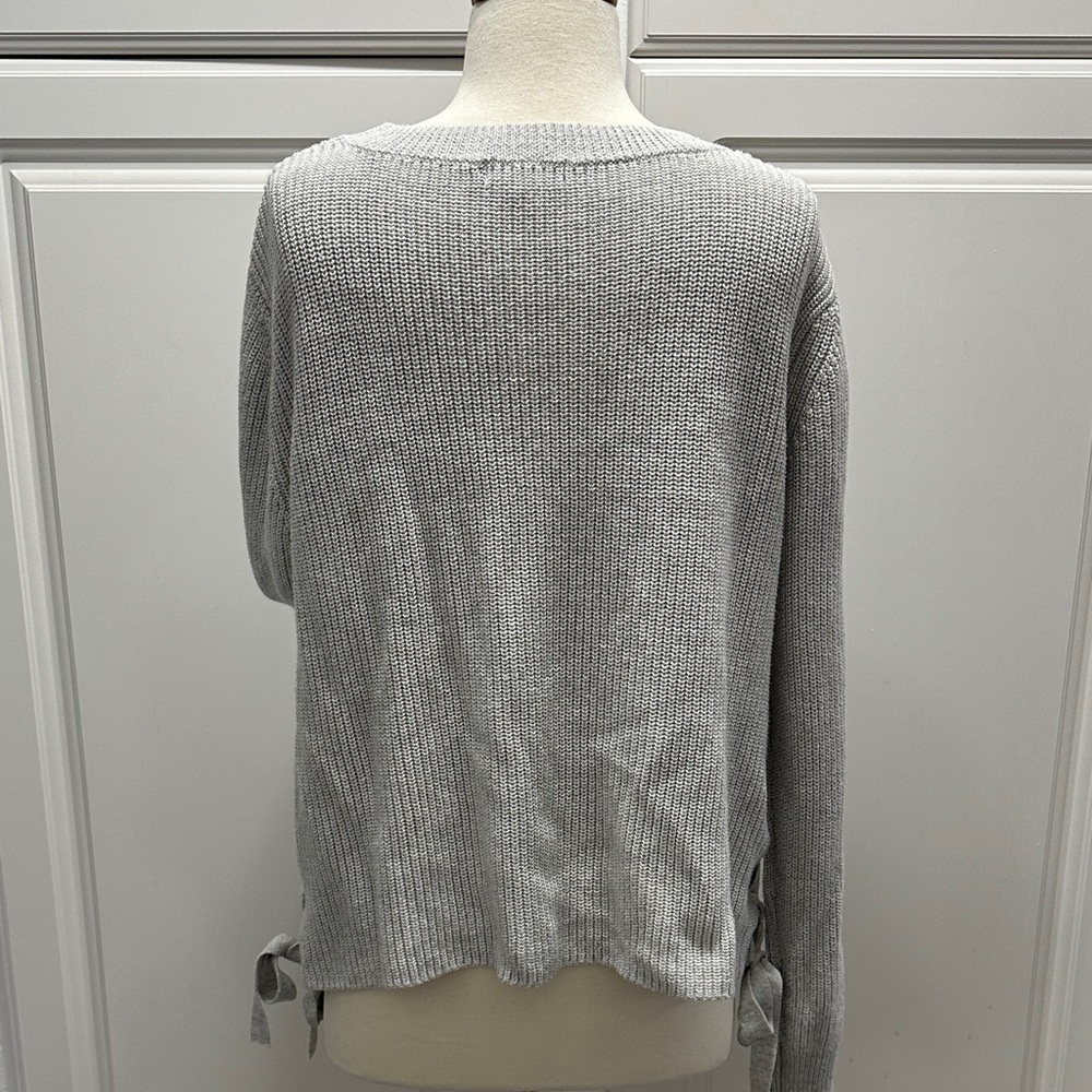Fate Light Gray Women's Crew Neck Sweater - Picture 3 of 9